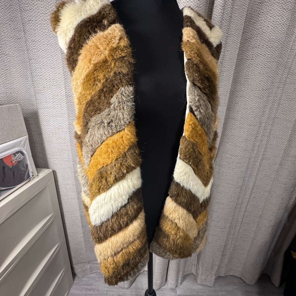 Chico's Multicolor Striped Teddy Jacket